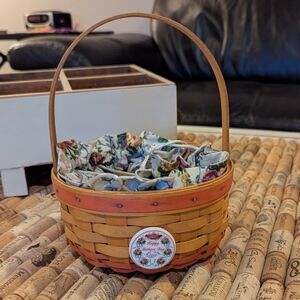 Longaberger Mother's Day Rings & Things Basket with tie on